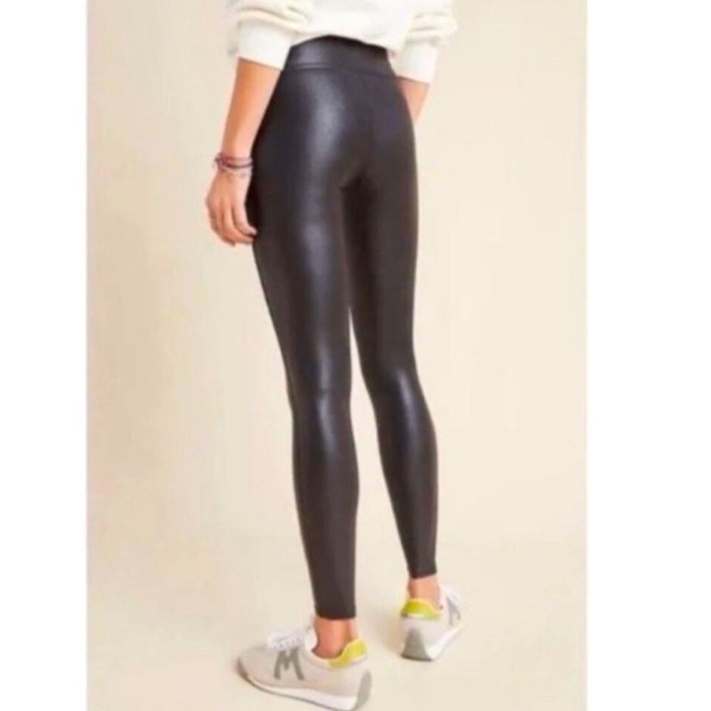 Spanx Faux Leather Black Leggings size S